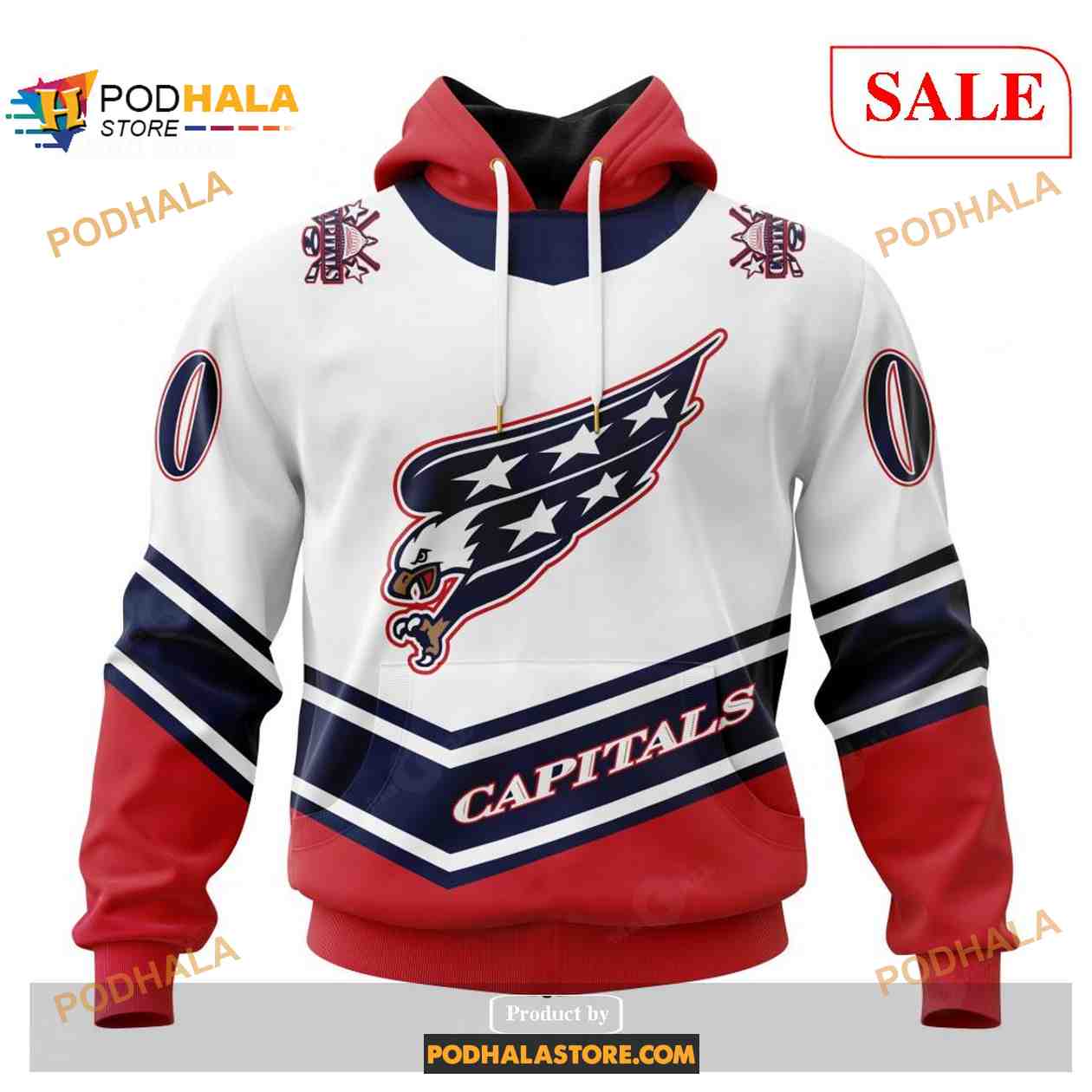 Capitals Reverse Retro Hoodie 3D Lets Go Caps Washington Capitals Gift -  Personalized Gifts: Family, Sports, Occasions, Trending