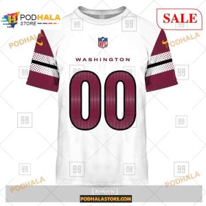 Custom Washington Commanders Road Jersey Shirt NFL Hoodie 3D 2