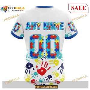 Custom Winnipeg Jets Autism Awareness Design Nhl Shirt Hoodie 3d 4