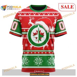 Custom Winnipeg Jets Christmas Nhl Unisex Shirt Hoodie 3d 3