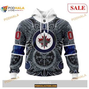 Custom Winnipeg Jets Norse Viking Symbols Nhl Shirt Hoodie 3d 2