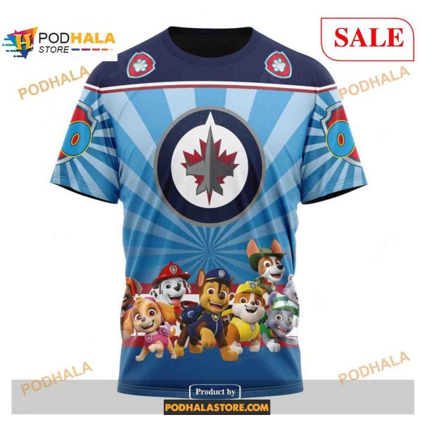 Custom Winnipeg Jets Paw Patrol NHL Shirt Hoodie 3D