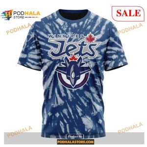 Custom Winnipeg Jets Retro Vintage Tie Dye Nhl Shirt Hoodie 3d 3