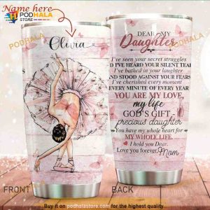 Cute Ballet Personalized Gift Travel Coffee Tumbler