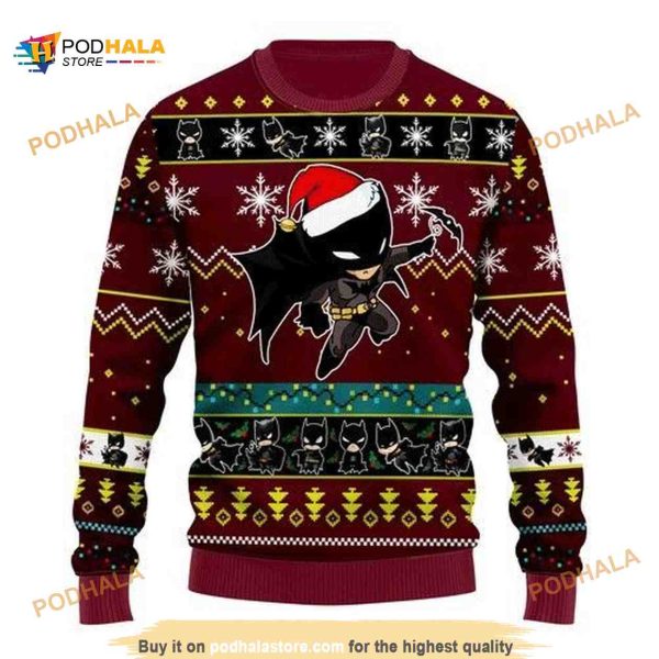 Cute Batman DC Christmas Xmas Wool Funny Ugly Sweater