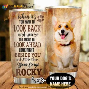 Cute Corgi Personalized Gift Travel Coffee Tumbler