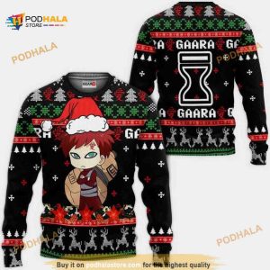 Cute Gaara Nrt Anime Xmas Funny Ugly Christmas Sweater