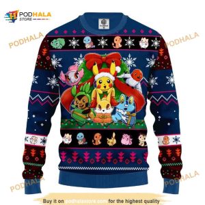 Cute Pokemon Merry Xmas Funny Ugly Christmas Sweater