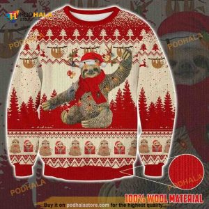 Cute Sloth Ugly Christmas Funny Ugly Sweater 3D All Over Print