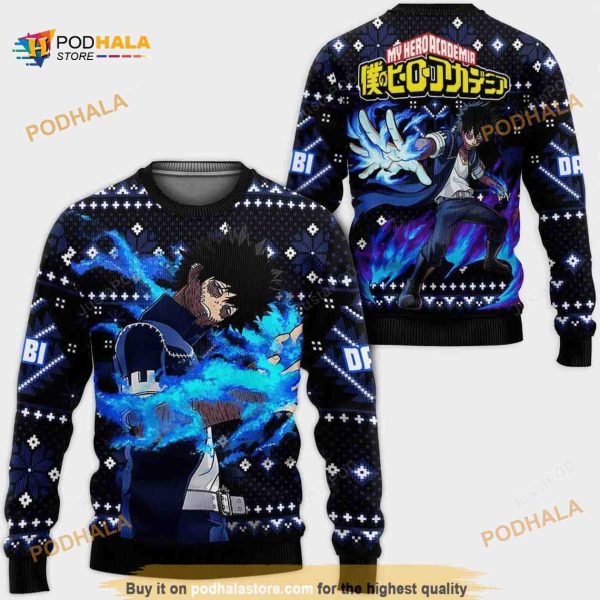 Dabi My Hero Academia Anime Christmas Funny Ugly Sweater