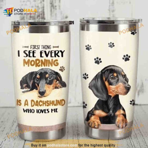 Dachshund Dog Lovers Cute Gift For Lover Day Travel Tumbler, Dachshund Lovers Gift