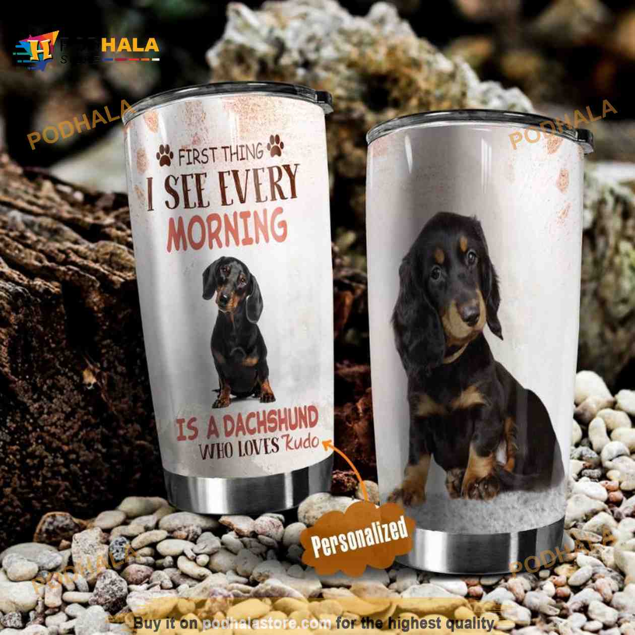 Dachshund Travel Mug & Tumbler