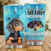 Dachshund Stainless Steel Cup Tumbler, Dachshund Lovers Gift