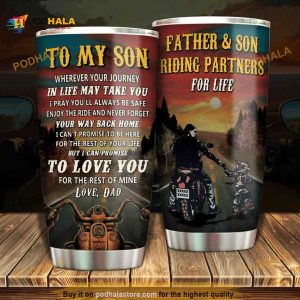 Dad To Son I Pray You Will Always Be Safe Stainless Steel Cup Coffee Tumbler