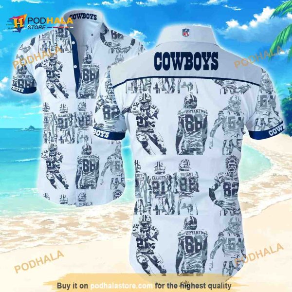 Dallas Cowboys 88 Bryant Hawaiian Shirt, Summer Beach Gift Aloha Shirt