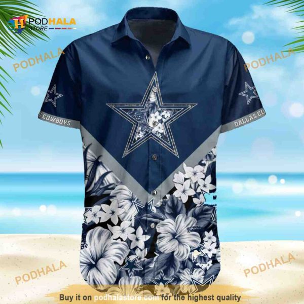 Dallas Cowboys Hawaiian Shirt, Beach Gift For Him And Her Aloha Shirt