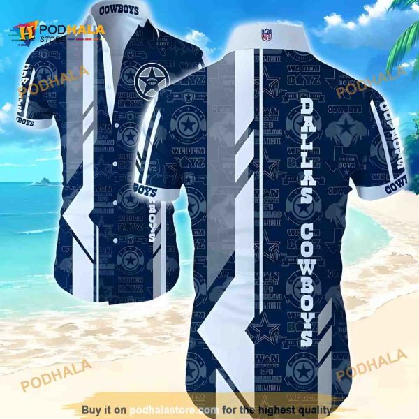 Dallas Cowboys Hawaiian Shirt, Best Beach Gift For Sport Fans Aloha Shirt
