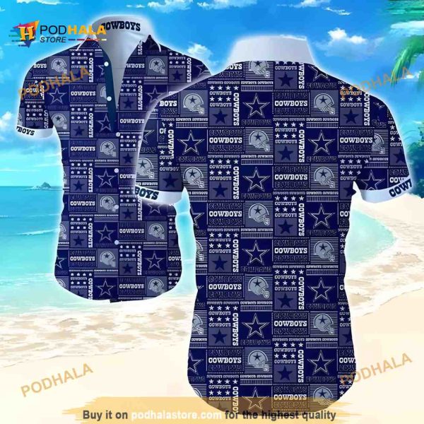 Dallas Cowboys Hawaiian Shirt, Football Gift For Players Aloha Shirt