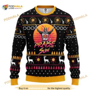 Dark Souls Praise The Sun Ugly Christmas Sweater