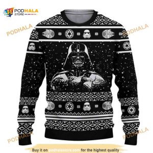 Darth Vader Black Ugly Xmas Wool Sweater