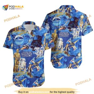 Darth Vader Star Wars Funny Hawaiian Shirt, Gift For Movie Lovers