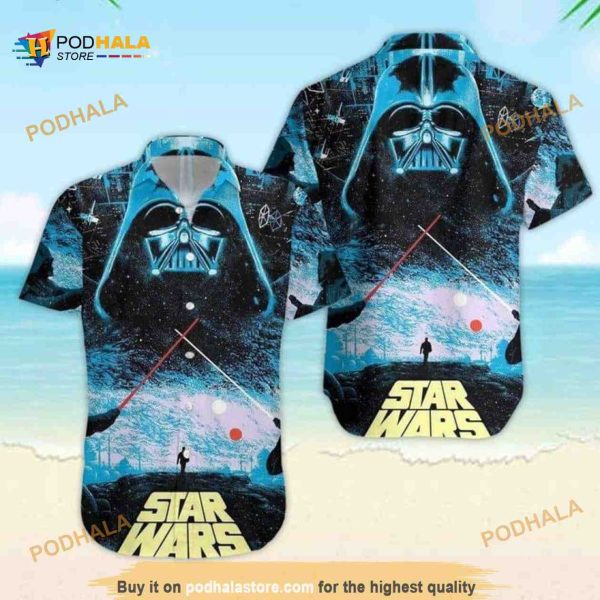 Darth Vader Star Wars Galaxy Funny Hawaiian Shirt, Gift For Movie Lovers