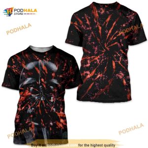 Darth Vader Star Wars Tie Dye Bleached Graphic Shirt