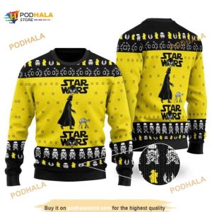 Darth Vader & Stormtrooper Star Wars Ugly Xmas Wool Sweater