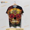 Day Of The Dead Sugar Skull Shirt, 3D Printed Graphic Tees