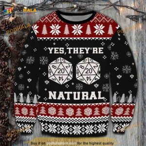 D&d Yes They Are Natural Dungeon And Dragons Christmas Funny Ugly Sweater