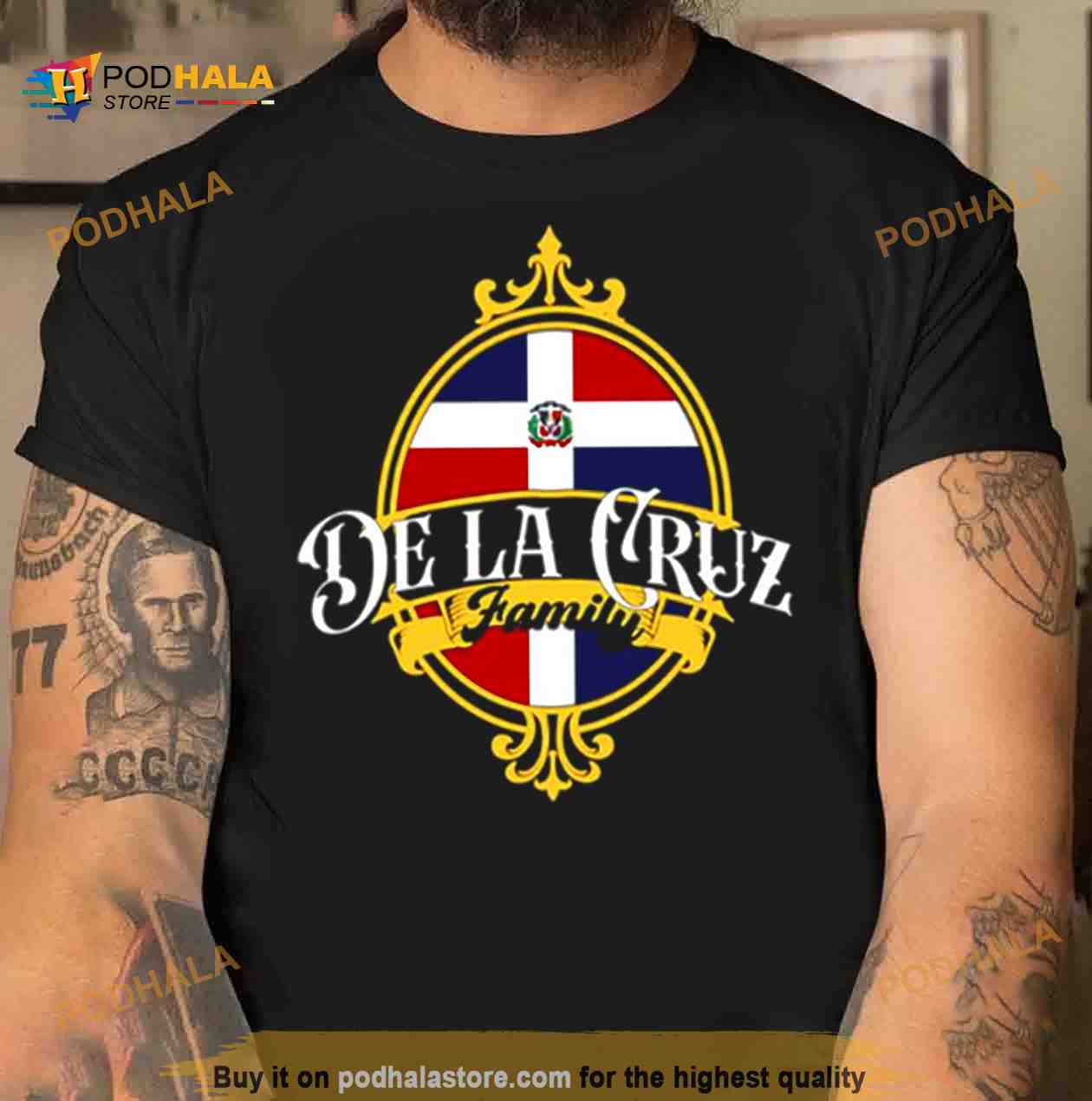De La Cruz Family Dominican Republic Flag Shirt De La Cruz Family Dominican Republic Flag Shirt
