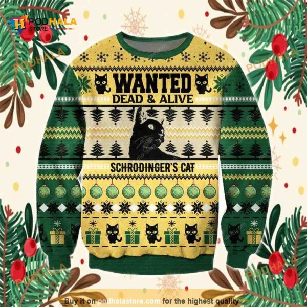 Dead Alive Schrodingers Cat Sweater 3D Christmas