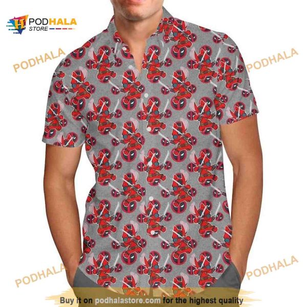 Deadpool Stitch Funny Hawaiian Shirt Summer Gift For Superhero Fans