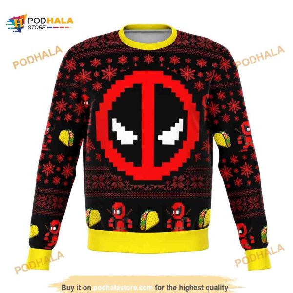 Deadpool Xmas Funny Ugly Sweater 3D