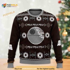 Death Star Star Wars Pew Pew Pew Ugly Xmas Sweater