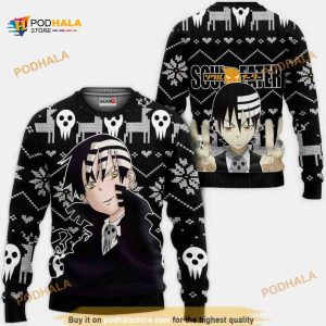 Death The Kid Anime Soul Eater Xmas Ugly Christmas Sweater