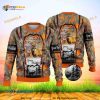 Deer Hunter With Burned Forest Funny Ugly Sweater 3D Christmas