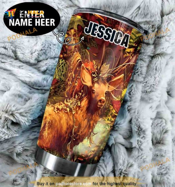Deer Hunting Personalized Gift For Family Travel Coffee Tumbler