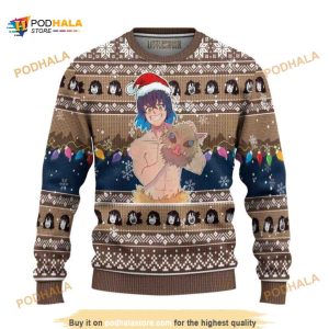 Demon Slayer Inosuke Hashibira Anime Ugly Christmas Sweater 3D