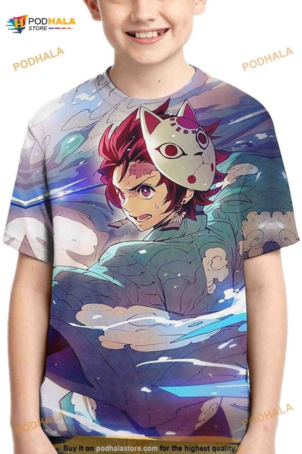 Demon Slayer Kimetsu no Yaiba Boys Girls 3D Shirt