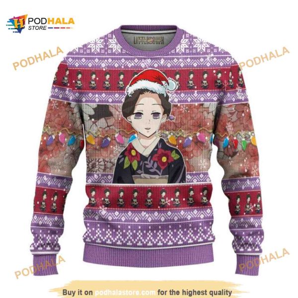 Demon Slayer Tamayo Anime 3D Christmas Funny Ugly Sweater