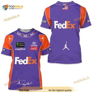 Denny Hamlin Racing 3D All Over Prints Shirt