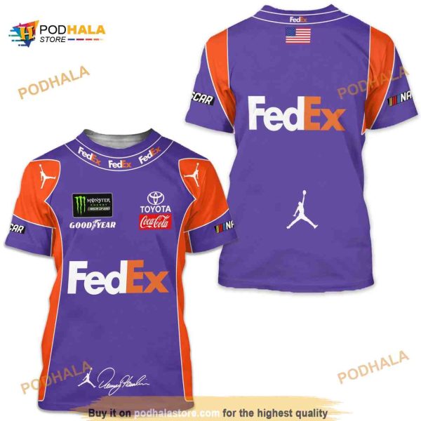 Denny Hamlin Racing 3D All Over Prints Shirt