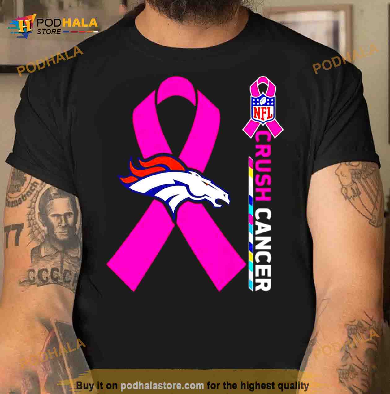 Original Denver Broncos I wear pink for Breast Cancer Awareness 2023 shirt,  hoodie, sweater, long sleeve and tank top