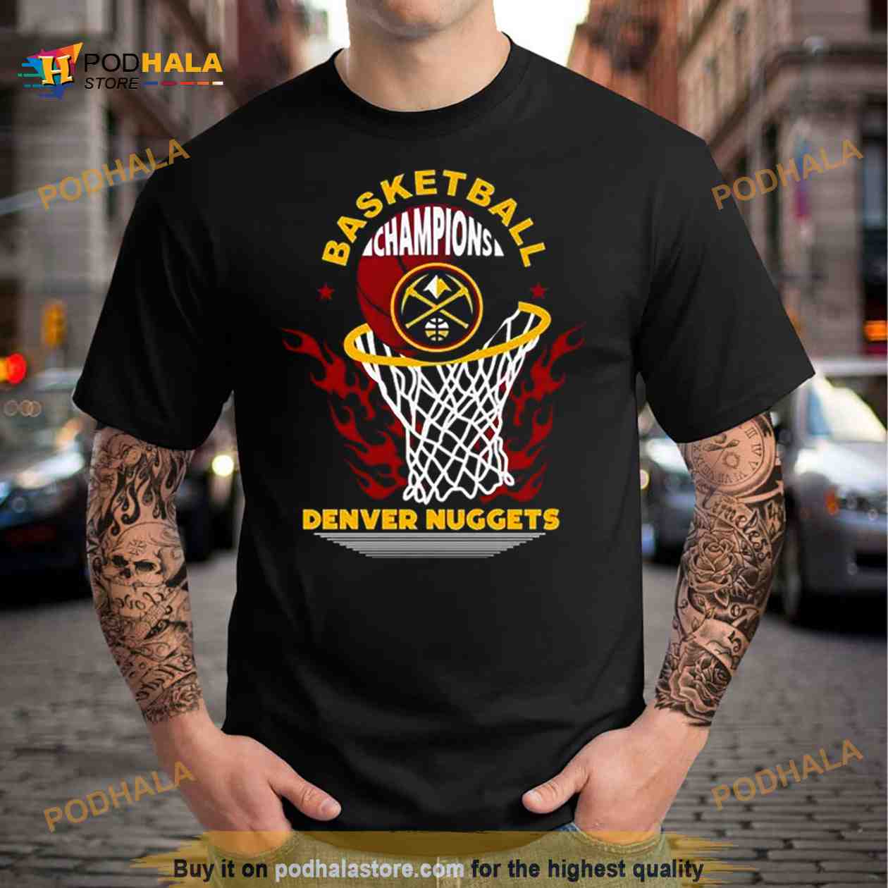 Denver Nuggets Basketball Champions Fire Logo 2023 Shirt Denver Nuggets Basketball Champions Fire Logo 2023 Shirt
