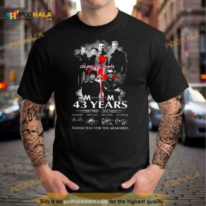 Depeche Mode 43 Years Of 1980 – 2023 Thank You For The Memories T Shirt