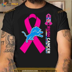detroit Lions NFL Crush Cancer Shirt