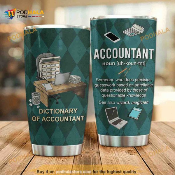 Dictionary Of Accountant Stainless Steel Cup Coffee Tumbler