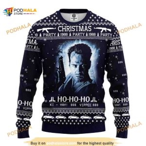 Die Hard Christmas Party Xmas Wool Ugly Sweater