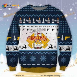 Die Hard Is Not A Christmas Movie Wool Funny Ugly Sweater